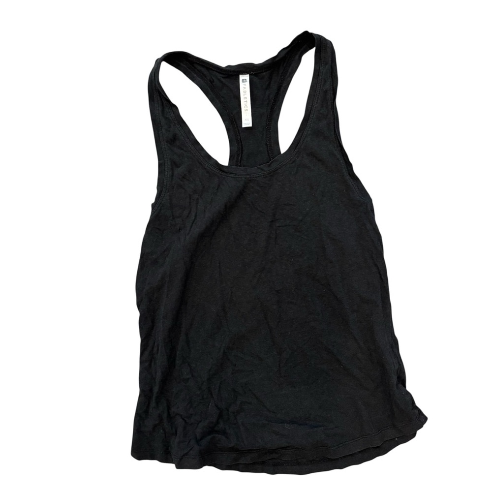 Fabletics Black Sleeveless Racerback Tank Top
